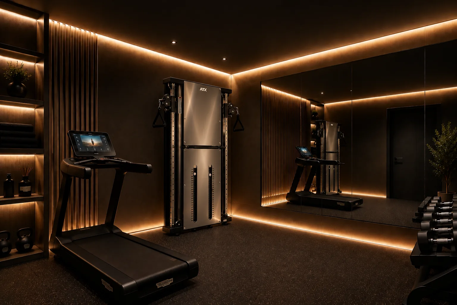 The private boutique gym — architect's visualisation